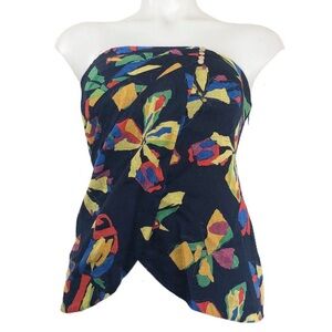 Edme & Esyllte Strapless Tropical Top- Size 6